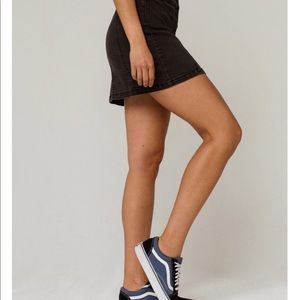 NWT RSQ Collective Button Front Denim Mini Skirt